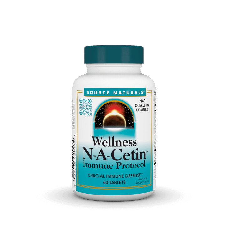 Source Naturals Wellness N-A-Cetin Immune Protocol, Crucial Immune Defense* - 60 Tablets