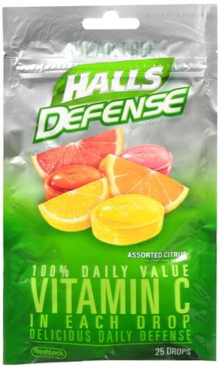 Halls Defense Sf Asst Cit Size 25ct