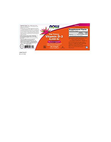 NOW Foods Vitamin D3 5000 Iu (360 (120X3))