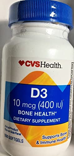 CVS Health Vitamin D3 Softgels 400IU, 100CT