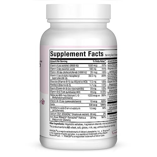 Maxi Health Prenatal Vitamins for Women with Methyl Folate - Easy to Swallow Small Prenatal Vitamin Capsules - Over 20 Essential Vitamins and Mineral