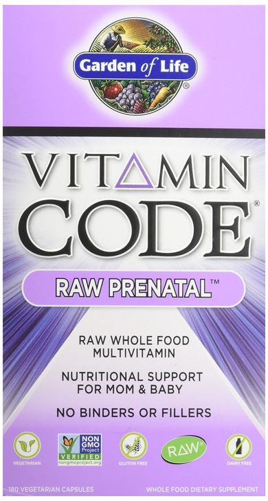 Garden of Life Vitamin Code RAW Prenatal, 90 Capsules by Garden of Life