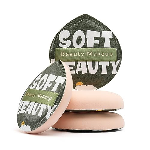 FERYES Large Teardrop Powder Puff for Powder Foundation & Concealer, Makeup Setting - Makeup Puff for Loose Powder, Cosmetics, 1 PCS
