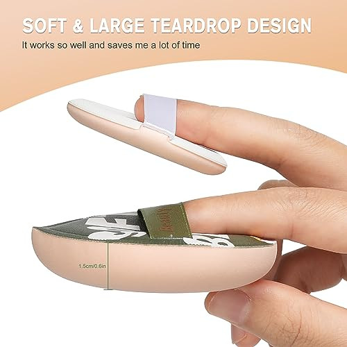 FERYES Large Teardrop Powder Puff for Powder Foundation & Concealer, Makeup Setting - Makeup Puff for Loose Powder, Cosmetics, 1 PCS