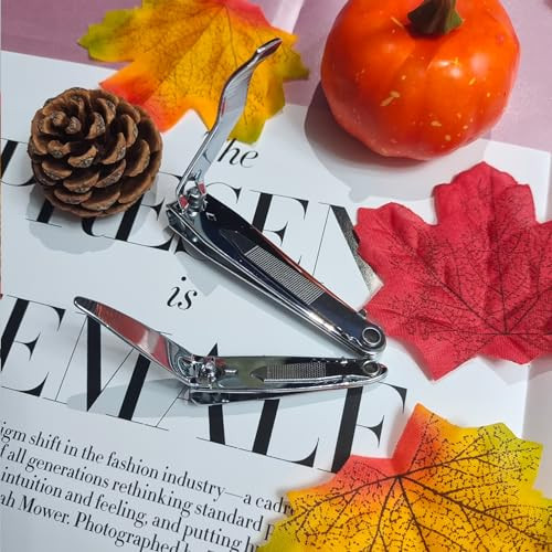 ULYSIA Nail Clippers Set, Ultra Sharp Stainless Steel Fingernail and Toenail Clipper Cutters,Travel Nail Kit for Men Women
