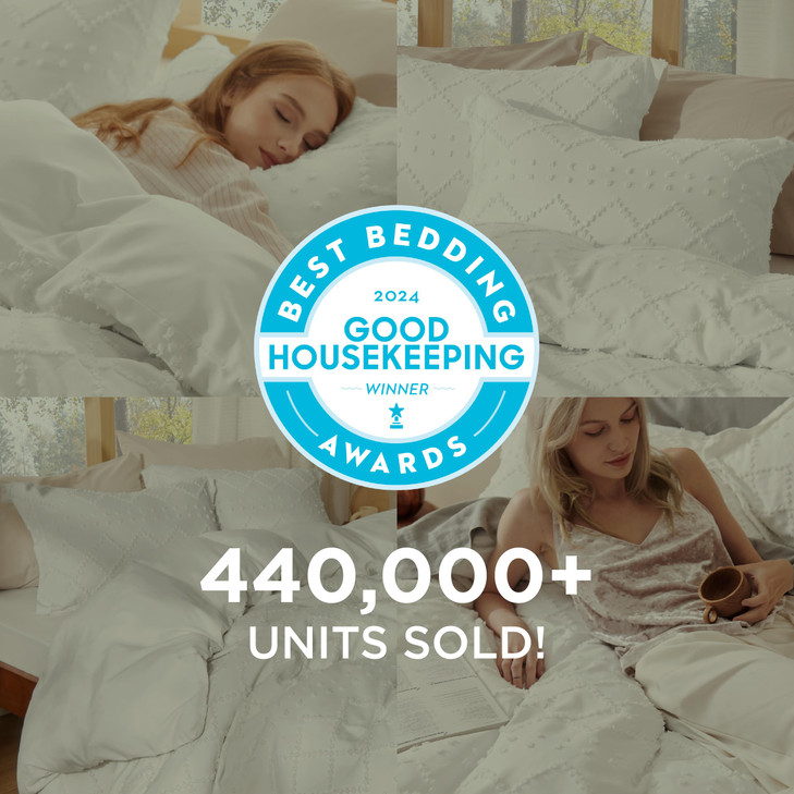 Bedsure Boho Duvet Cover Queen Size - White Breathable & Soft Boho Bedding, Machine Washable Comforter Cover for All Seasons, Includes 1 Duvet Cover