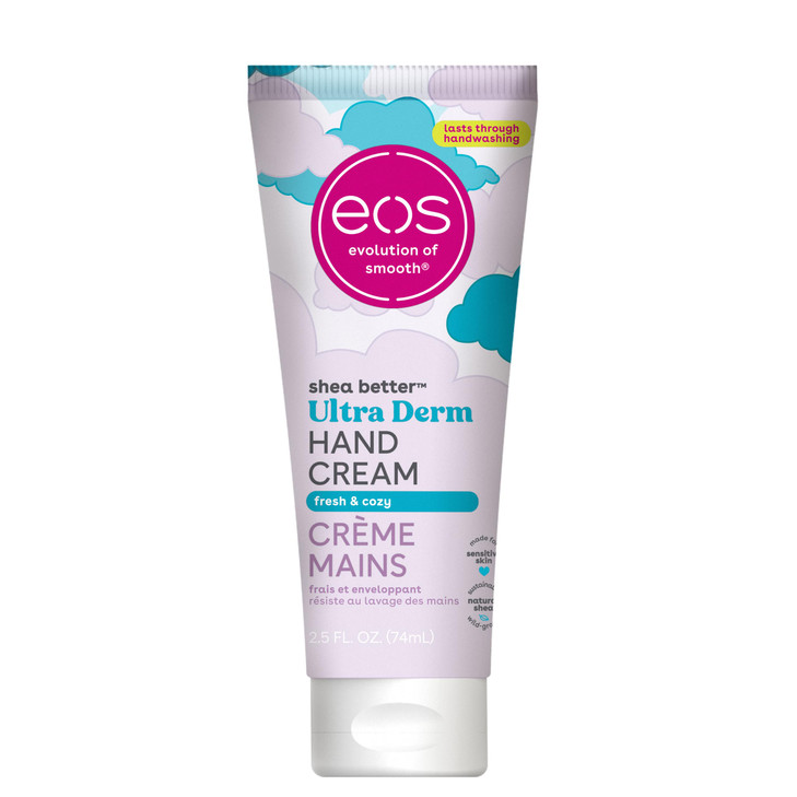 eos Shea Better Hand Cream  Fresh & Cozy, Hand Lotion, Hand Lotion for Dry Skin, Hydrating, Shea Butter, Dry Skin Relief, Travel Size, 2.5 oz