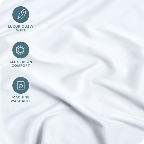 Bare Home Fitted Bottom Sheet Queen Size - Premium 1800 Microfiber - Ultra-Soft Hotel Luxury - Deep Pocket - Durable and Long Lasting - Fitted Sheet