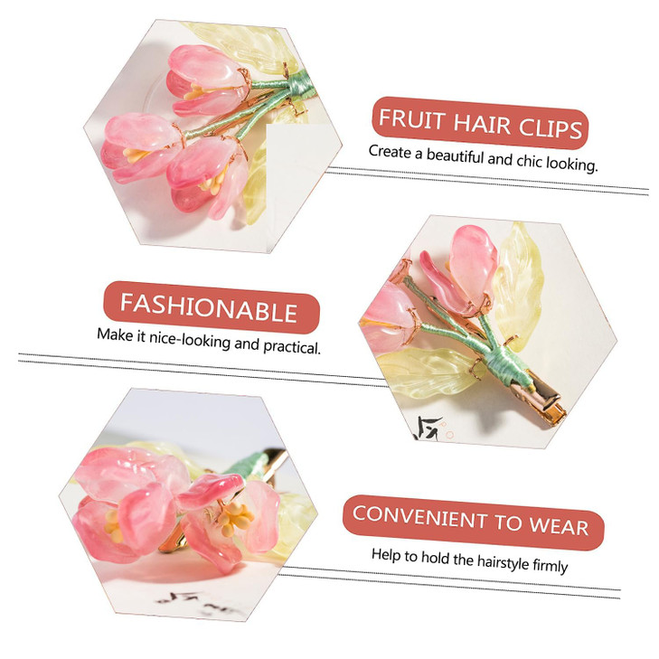 LLSME 2 Pieces Handmade Vintage Floral Design Alligator Crystal Pearl Hair Clips, Rhinestones Flower Barrettes for Wedding, Women Girls