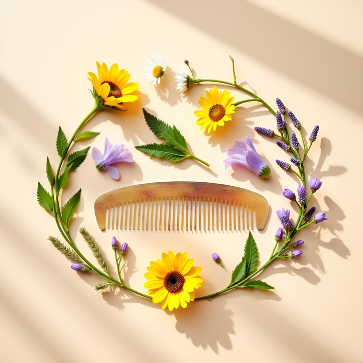 1Pc Natural Ox Horn Comb Of Hair No Static Health Care Hair Brush Hairdressing Comb For, Styling Tools and Appliances