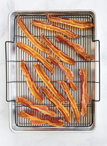 Nordic Ware Extra Large Oven Crisping Baking Tray, with Rack, Silver