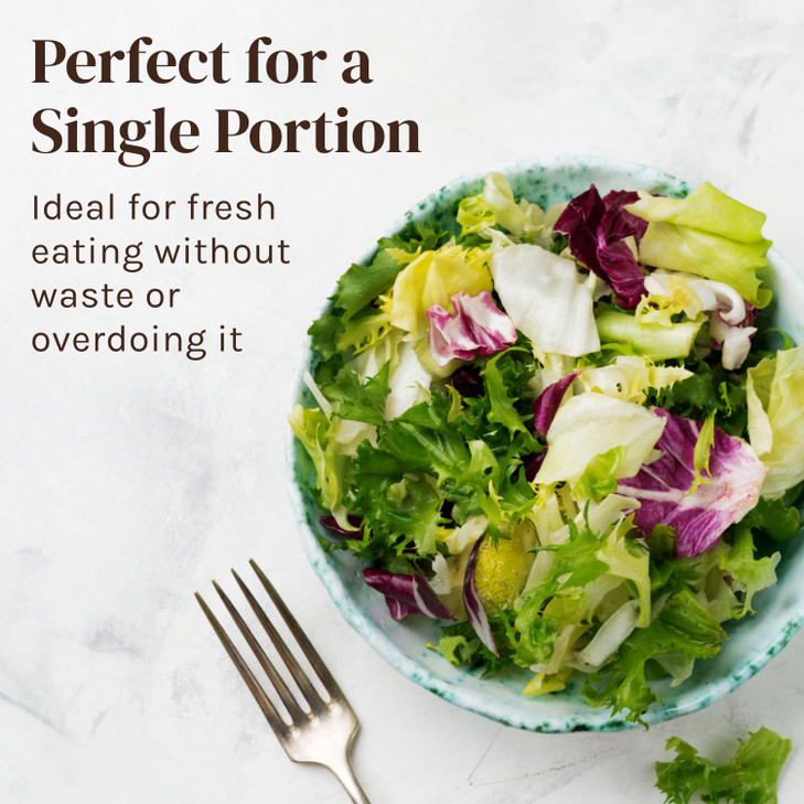 Cooler Kitchen 2.5 Qt Small Salad Spinner, Mini Salad Spinner and Dryer With Measuring Cup Bowl, Best Lettuce Spinners Single Serve, Colander with Sp