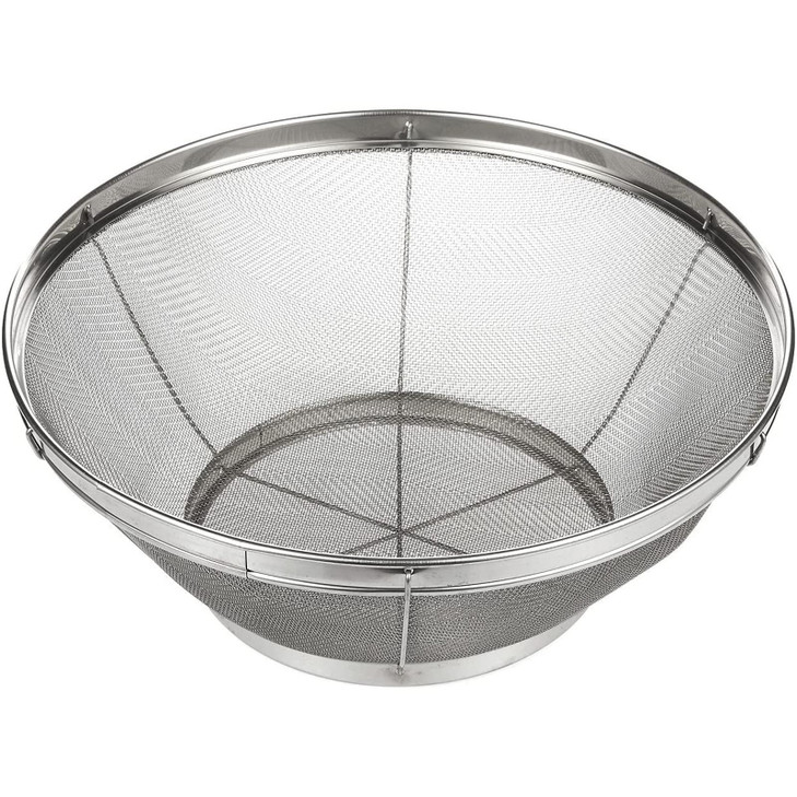 Juvale Stainless Steel Fine Mesh Strainer - Durable Rust-Resistant Mesh Colander - Ergonomic Handle Rice Colander - Ultra-Fine Flour Sifter - Dishwas