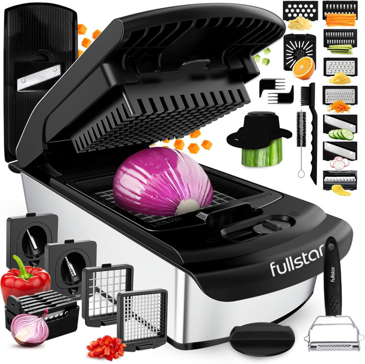 Fullstar The Original Pro Chopper - Vegetable Chopper and Spiralizer, Food Chopper with Container, Fruit Slicer, Kitchen Gadgets & Gifts, Home Essent