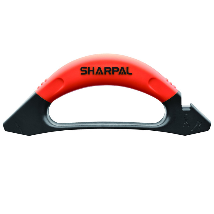SHARPAL 112N 3-in-1 Knife & Garden Tool Sharpener for Axe, Hatchet, Machete & Scissors, Blade Repair & Restoration Tool