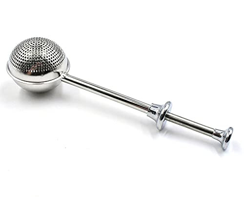 Powdered Sugar Flour, Powdered Sugar Shaker Duster Flour Dispenser Shaker with Spring-operated Handle Stainless Steel One-handed Operation Shaker Dus