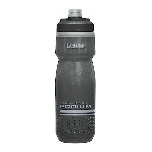 CamelBak Podium Chill Bike Insulated Squeeze Water Bottle Black, 21oz
