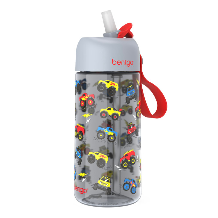 Bentgo Kids Water Bottle - Leak-Proof, Durable Tritan, BPA-Free 15 oz. Cup for Kids/Toddlers Ages 3+, Bite & Sip Spout, Carrying Handle, & Dishwasher