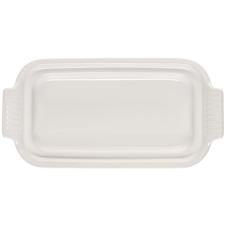 Le Creuset Stoneware Heritage Butter Dish, White