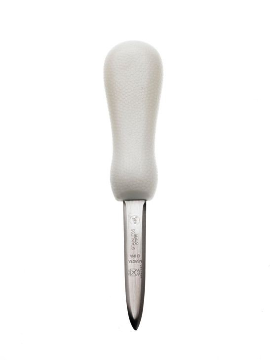 Mercer Culinary Boston Style Oyster Knife with Poly Handle, 3 Inch, White
