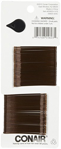 Conair Curve Bobby Pins, Brown