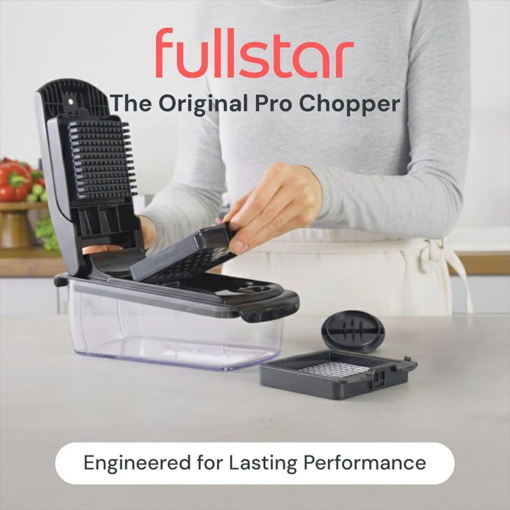 Fullstar The Original Pro Chopper - Vegetable Chopper and Spiralizer, Food Chopper with Container, Fruit Slicer, Kitchen Gadgets & Gifts, Home Essent