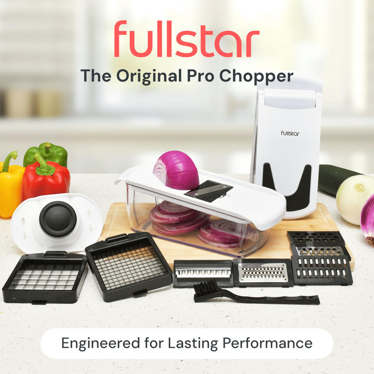 Fullstar The Original Pro Chopper - Vegetable Chopper and Spiralizer, Food Chopper with Container, Fruit Slicer, Kitchen Gadgets & Gifts, Home Essent