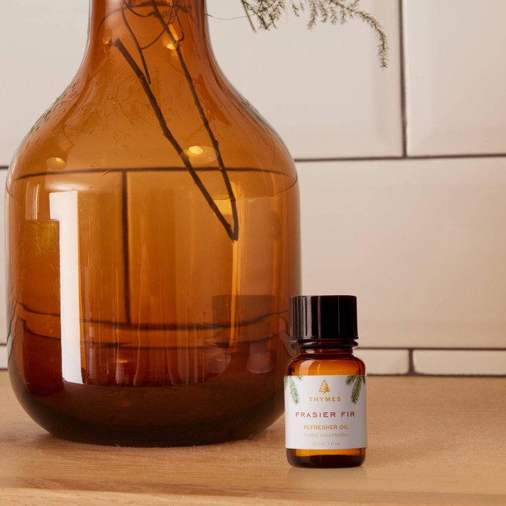 Thymes Frasier Fir Fragrant Refresher Oil - Aromatherapy Oil - Long Lasting Scent (1 fl oz)