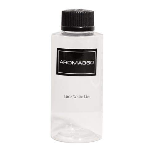 Aroma360 - Little White Lies Oil Blend - Luxury Hotel Inspired Essential Oil Diffuser - Aromatherapy Scent Diffuser Oil - White Tea, Thyme and Vetive