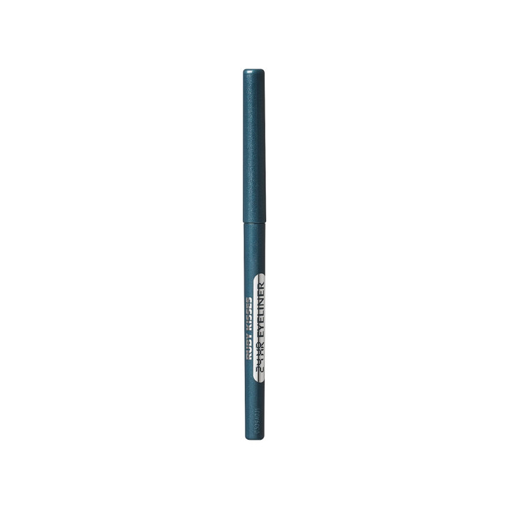 Ruby Kisses Pencil Eyeliner, Retractable Eyeliner, Waterproof, Smudge-Proof Eye Makeup, High Pigmented, 24H Long Lasting Eyepencil (Rich Teal Blue)