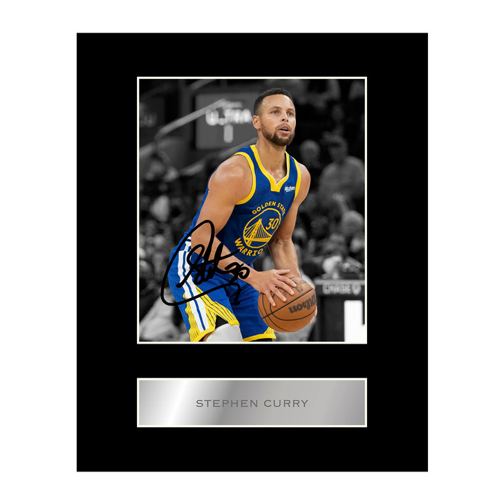Generic Stephen Curry Pre Printed Signature Signed Mounted Photo Display #22 Printed Autograph Picture