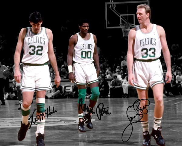 Ikonic Fotohaus Larry Bird Kevin Mchale Robert Parish Signed Photo Autograph Print Wall Art Home Decor