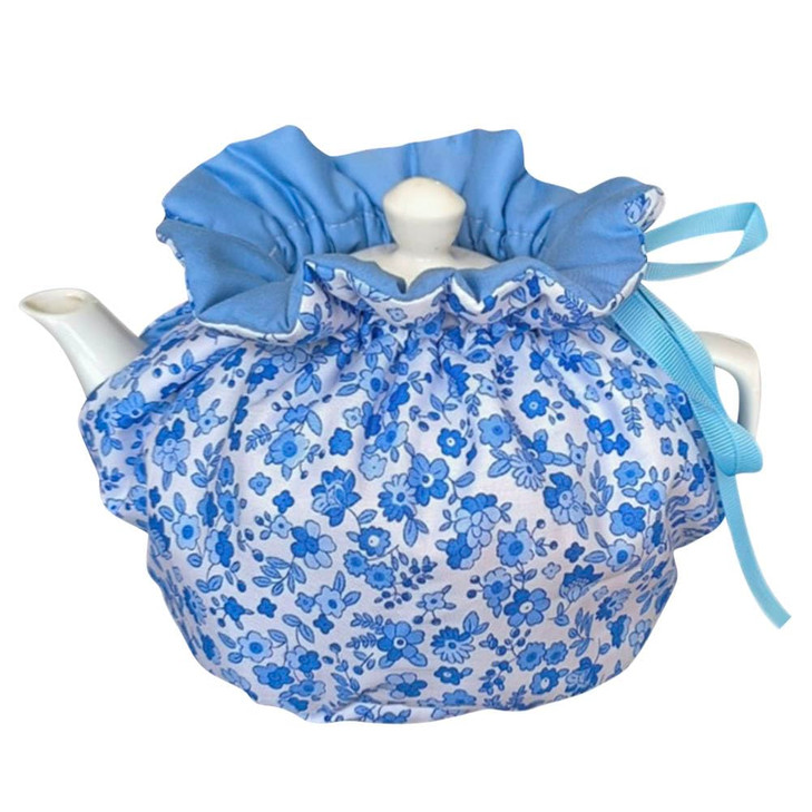 Tea Cosy, Cotton Vintage Floral Teapot Dust Cover Tea Cozies, Kitchen Home Decorative Tea Pots Cozy with Insulation Pad for Housewife, Friend, Mom (B