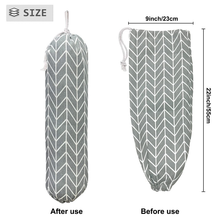 Wall Mount Plastic Grocery Bag Organizer/Holder,Washable Shopping Bags Carrier,Storage Dispenser ?for Home Kitchen Travelling, Free Adjustment with D