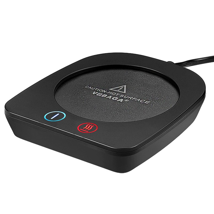 VOBAGA Mug Warmer& Coffee Mug Warmer for Office Desk Use, Candle Warmer with Three Temperature Settings, Coffee Warmer Plate for Cocoa Tea Water Milk