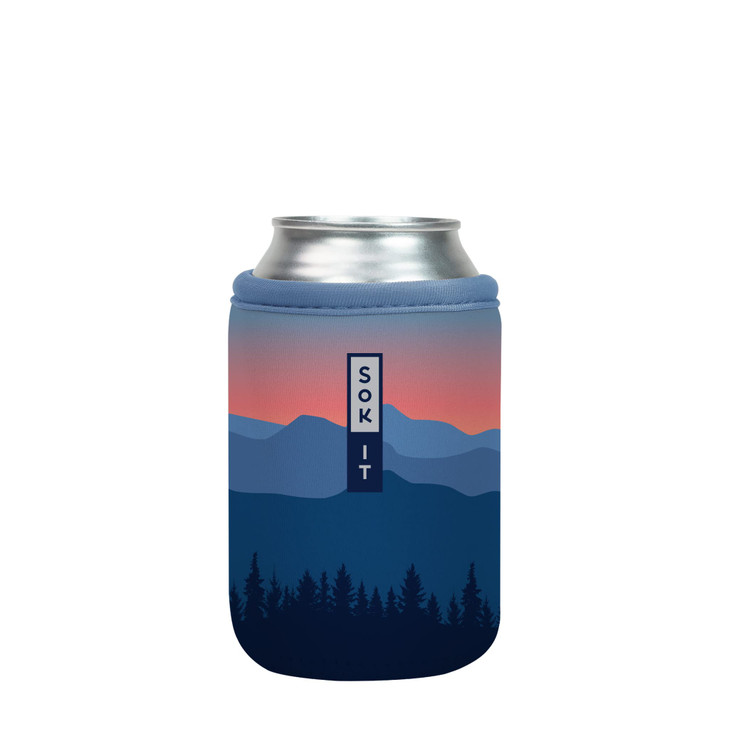 Sok It CanSok Sleeve for Beer & Soda Insulated Neoprene Cover (Blue Ridge, 12oz Can Sleeve)