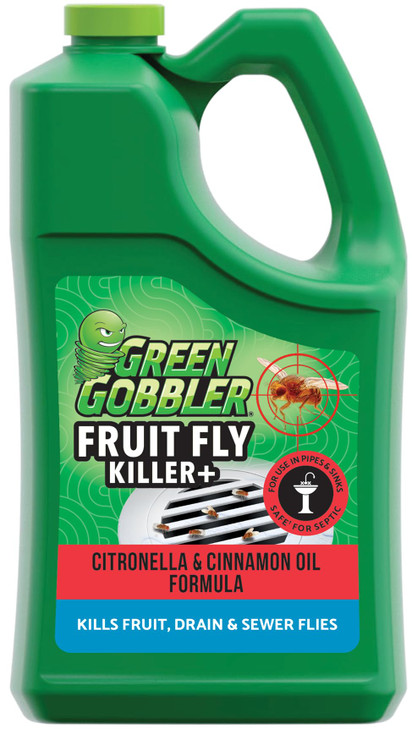 Green Gobbler Fruit Fly Goodbye Gel Drain Treatment | Killer Flies & Eliminator (1 Gallon)