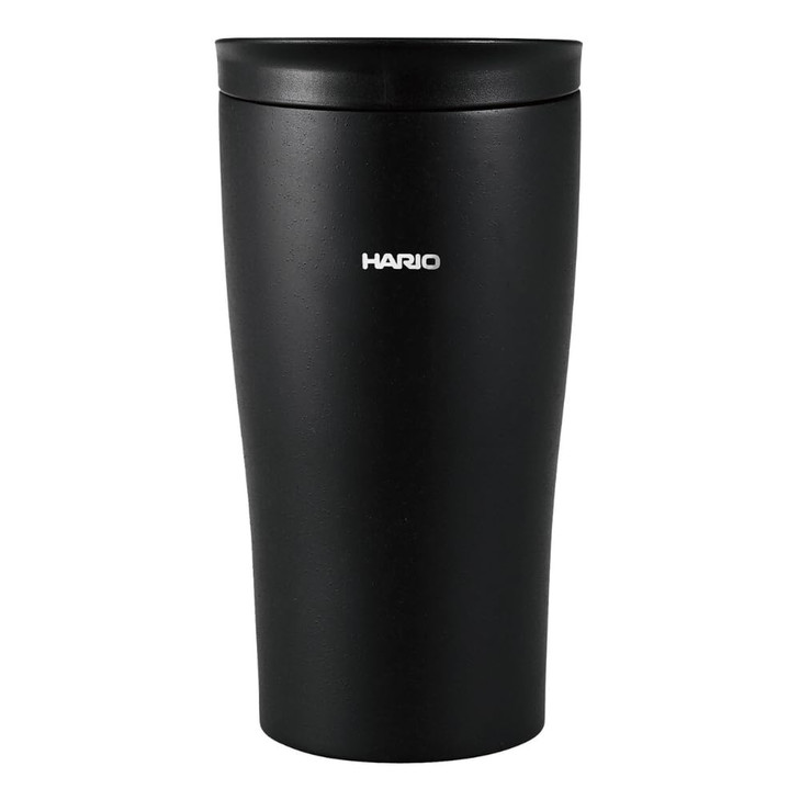 HARIO STF-300-B Tumbler, Black, 10.1 fl oz (300 ml), Insulated Tumbler with Lid, Stainless Steel, Present, Gift, Gift