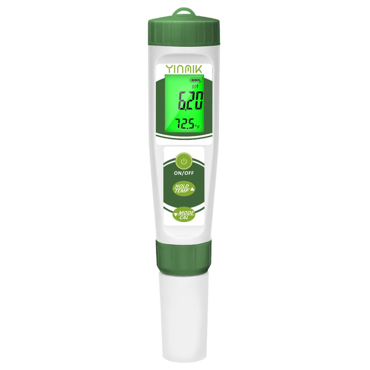 YINMIK pH EC Meter for Water Hydroponics, PPM Meter for Nutrients, Measure pH PPM Conductivity Temperature of Hydroponic Garden Water and Nutrient So