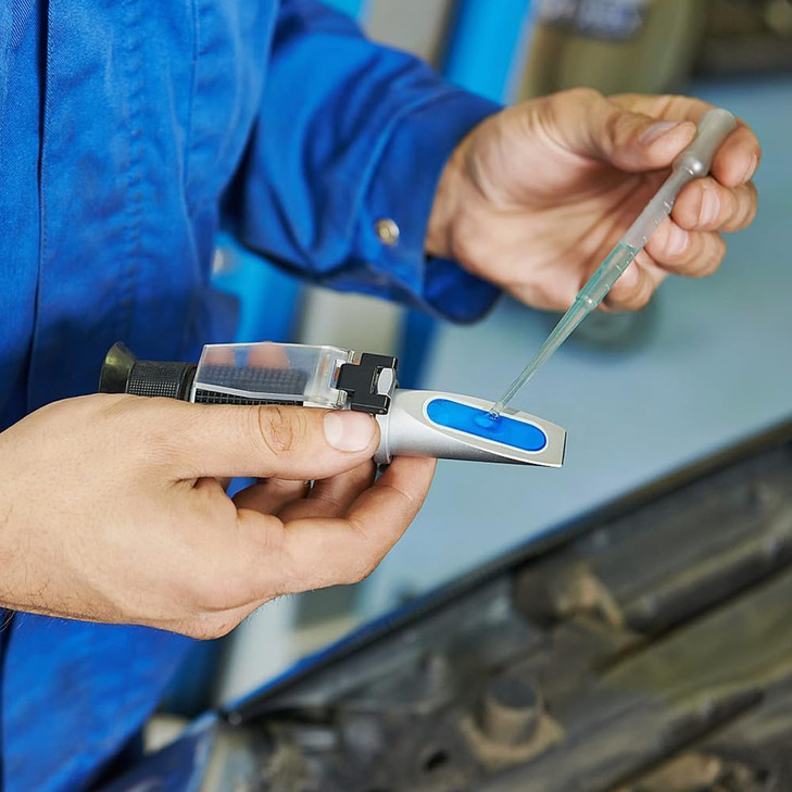 3-in-1 Antifreeze Tester in Fahrenheit Scale for Checking Freezing Point and Concentration of Ethylene Glycol or Propylene Glycol Based Automobile An