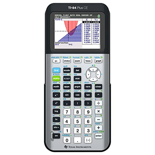 Texas Instruments TI-84 Plus CE Python Color Graphing Calculator, Galaxy Gray (Metallic)