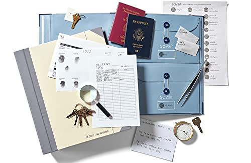 2025 Edition The Folio Document Organizer | Custom Dyed Cloth-Bound Expanding File for Important Papers, Passports, Birth Certificates & More | Ideal