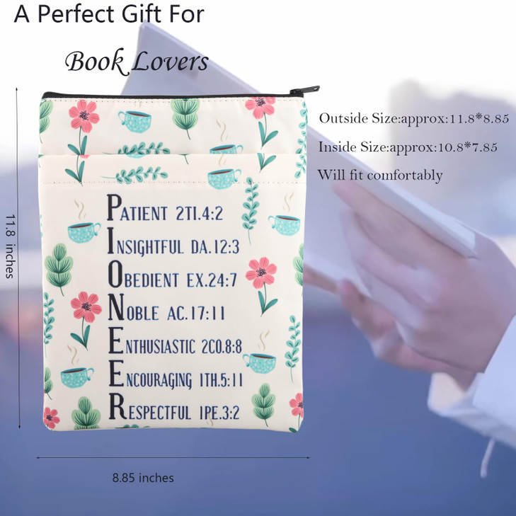 FEELMEM Bible Verse Pioneer Gift JW Baptism Gift Pioneer Book Sleeve Jehovah Witness JW Ministry School Graduate