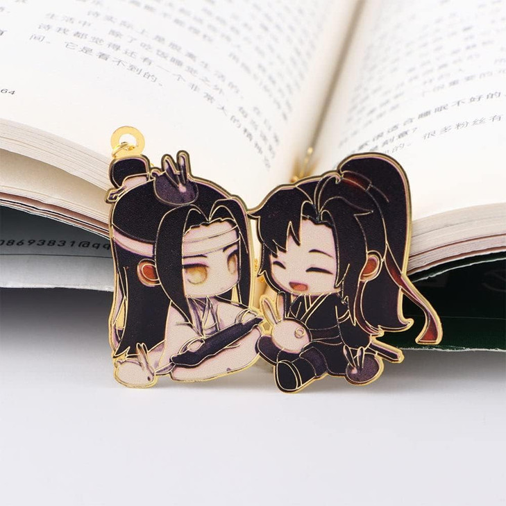 Chinese Mo Dao Zu Shi Bookmark? Grandmaster of Demonic Cultivation Wei Wuxian LAN Wangji Metal hollowing Bookmark, Bookmarks, Office Supplies