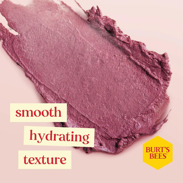 Burt's Bees Lip Balm, Moisturizing Lip Shimmer for Women, for All Day Hydration, with Vitamin E & Coconut Oil, 100% Natural, Fig, 0.09 Ounce