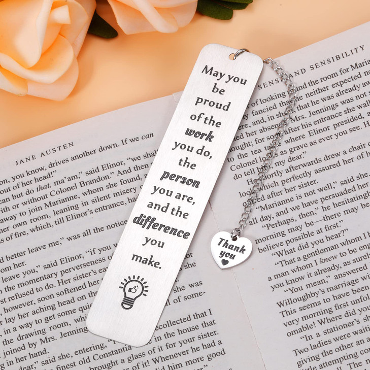 Coworkers Leaving Gifts for Women Employee Thank You Appreciation Gifts Inspirational Congratulations Bookmark Gift for Colleague Boss Leader Office