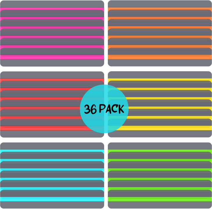 Zonon Guided Reading Strips Highlight Strips Colored Overlay Highlight Bookmarks Help with Dyslexia for Crystal Children and Teacher Supply Assistant