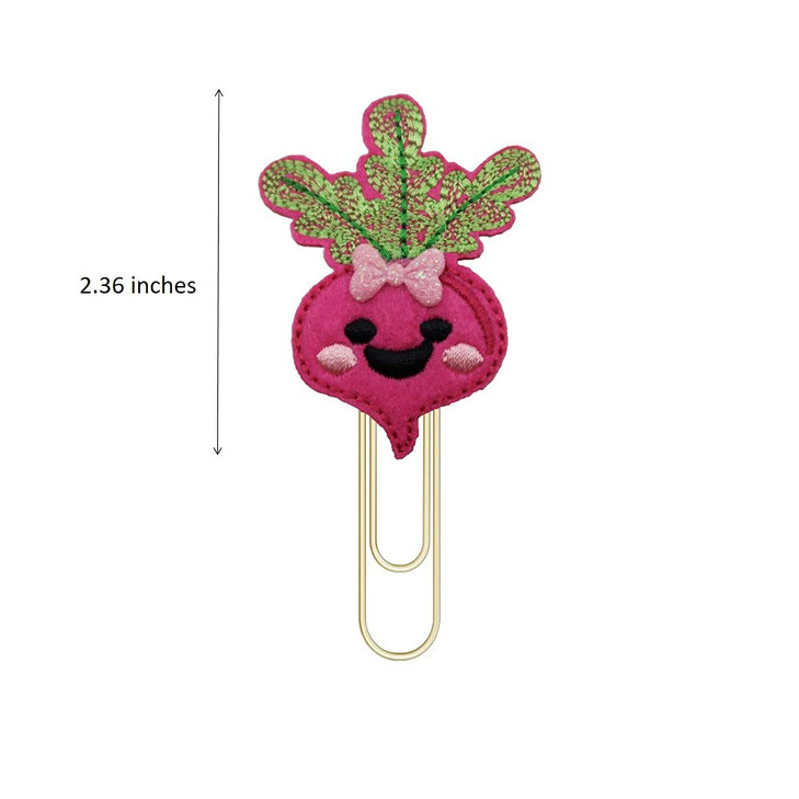 ReelFun Vegetable Calcium Planner Paper Clips, Bookmark, Back to School Supplies