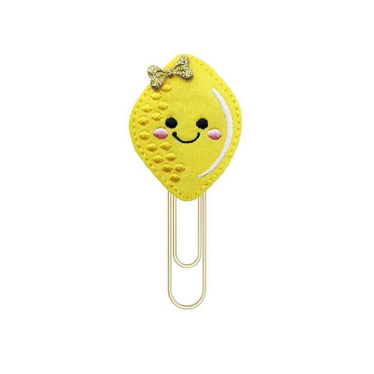 ReelFun Lemon Planner Paper Clips, Bookmark, Back to School Supplies