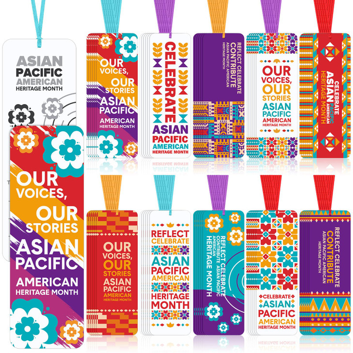 Tenceur 200 Pcs Asian Pacific American Heritage Month Bookmarks Bulk Asian Pacific American Heritage Month Gifts Aapi Decorations for School Teacher